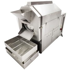 Full-Automatic Coffee Bean Roaster Rotary Nuts Bean Roasting Machine 220V 110Lbs