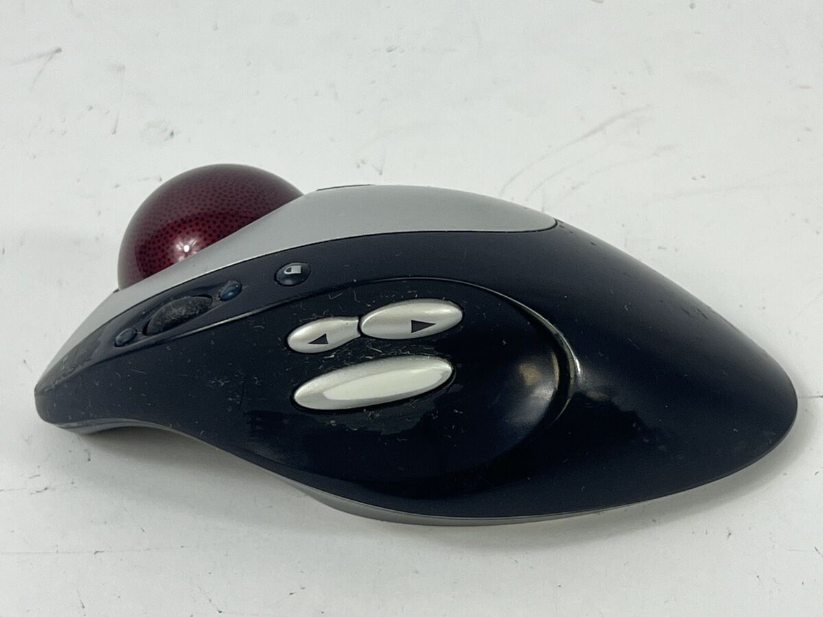 Logitech Trackman Wheel T-rb22 Wireless Trackball Mouse Ps2 Logitech Trackman Wheel T-rb22 Wireless Trackball Mouse Ps2