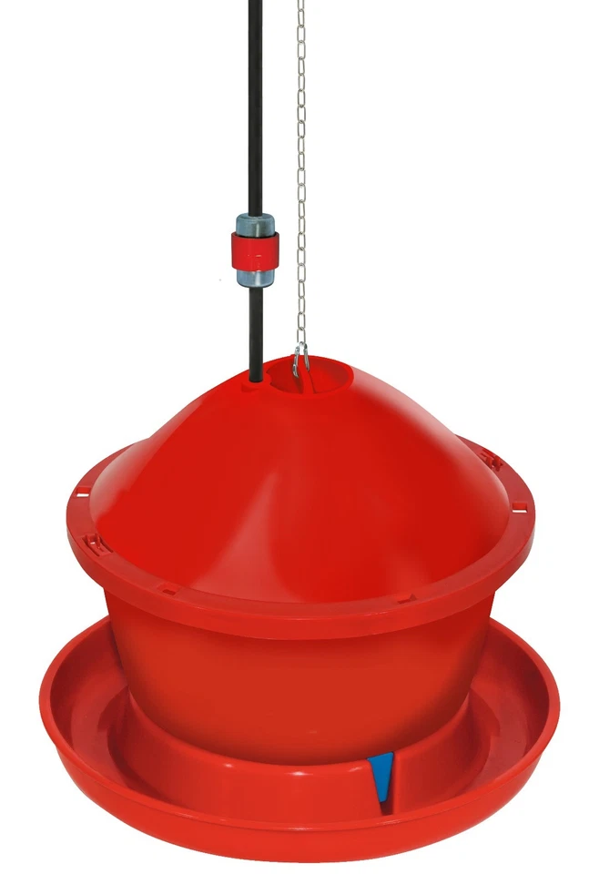 Abbeveratoio per polli galline automatico Novital, con filtro e catena - Immagine 3 di 4