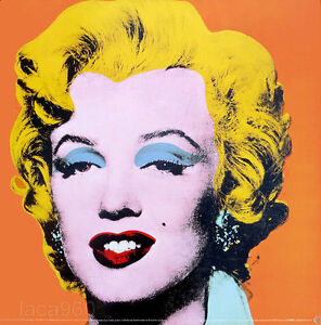 Andy Warhol Marilyn Monroe Orange Poster Print 26 X 26 Ebay