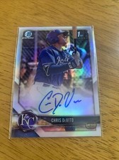 2018 Bowman Chrome Prospect Auto Refractor Chris De Vito 49/499
