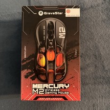 Gravastar Mercury M2 Wireless Gaming Mouse, 79g, PAW3395DM, RGB - Black
