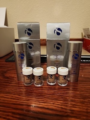 2x - iS Clinical perfecTint powder DEEP SPF 40 broad spectrum sunscreen 2x NEW 