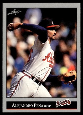 1992 Leaf Alejandro Pena Atlanta Braves #489