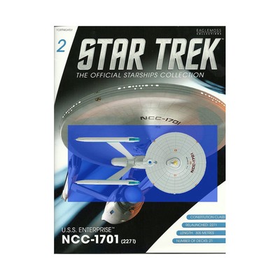 Eaglemoss Star Trek Die Cast Enterprise NCC-1701 mit Ausgabe #2