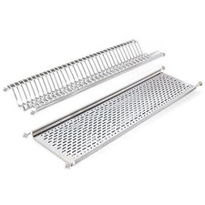 (TG. Mobile 100cm) Emuca - Scolapiatti pensile per piatti e bicchieri in acciaio