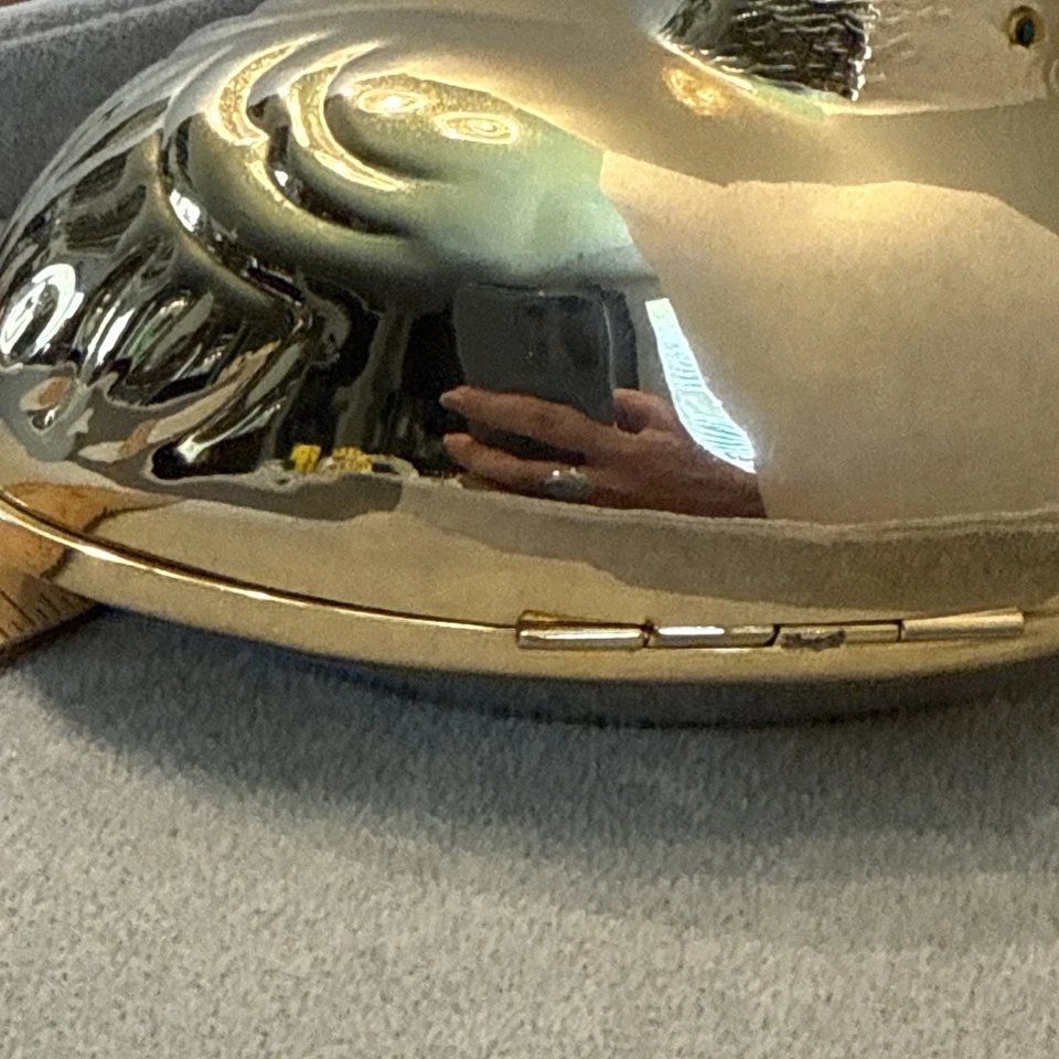 Judith Leiber Grúa Descansa Ojos de Cristal Swarovski Placa Dorada Bolso sin asas Pato Garza Foto 4 de 4