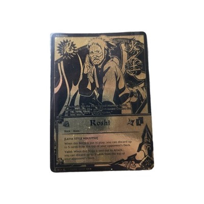 Naruto CCG - Roshi - Super Rare - 813 - 1st Edition - Black & Gold