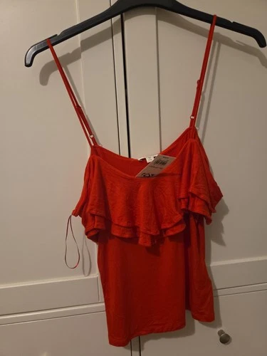 Miss Selfridge Size 10 Red Strappy Camisole Top New With Tags