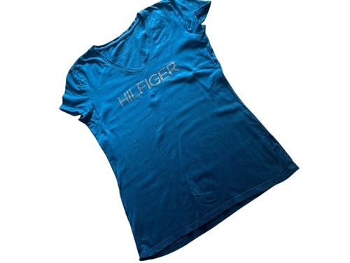 Ladies Tommy Hilfiger T-Shirt – Royal Blue to Navy – Size S – VGC – SameDay Ship - Picture 3 of 8