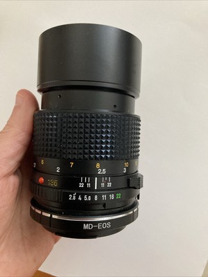 Minolta MD 135 Mm 1:28 Lens Missing Caps