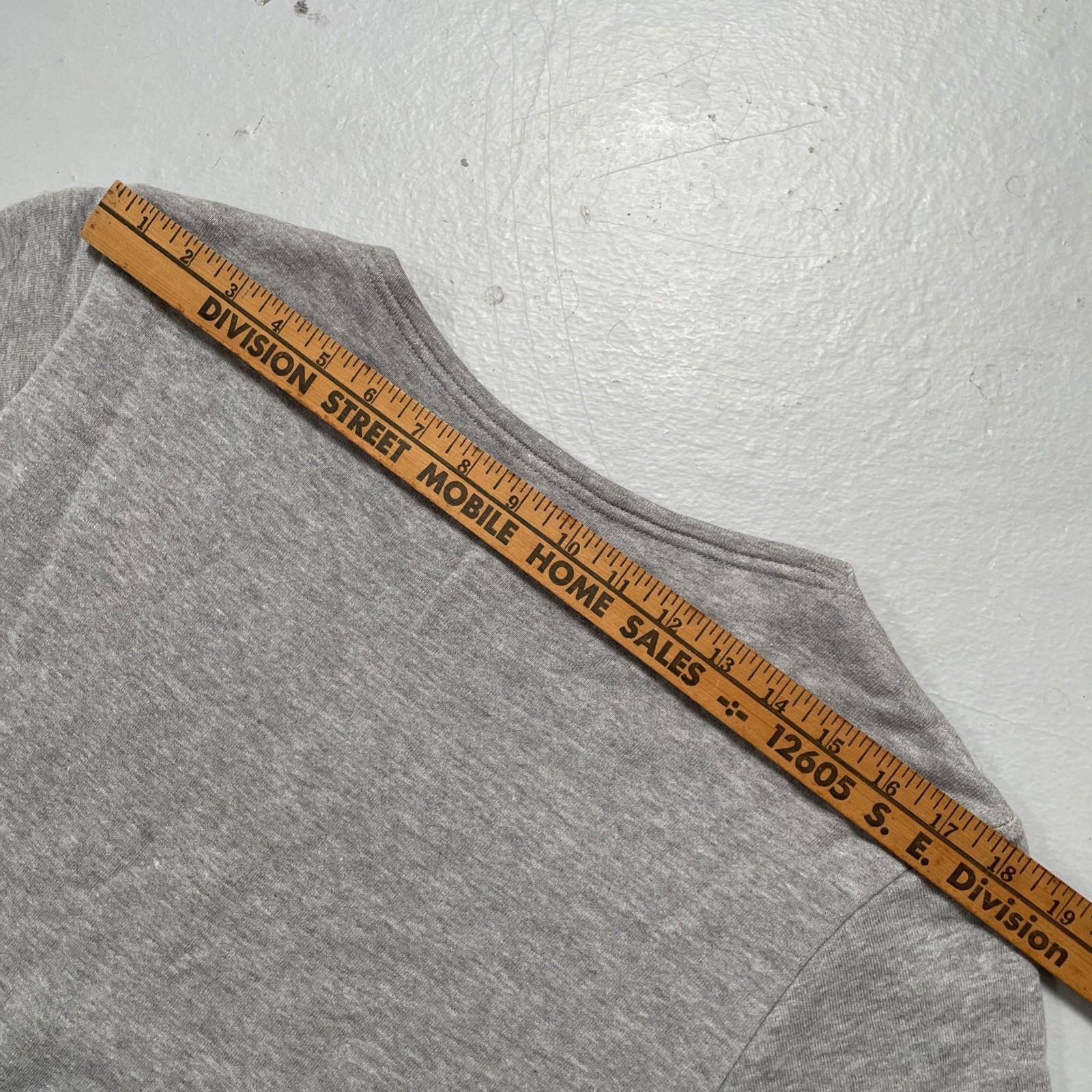Beams Plus x LOOPWHEELER Solid Grey Cotton Sweats… - image 10