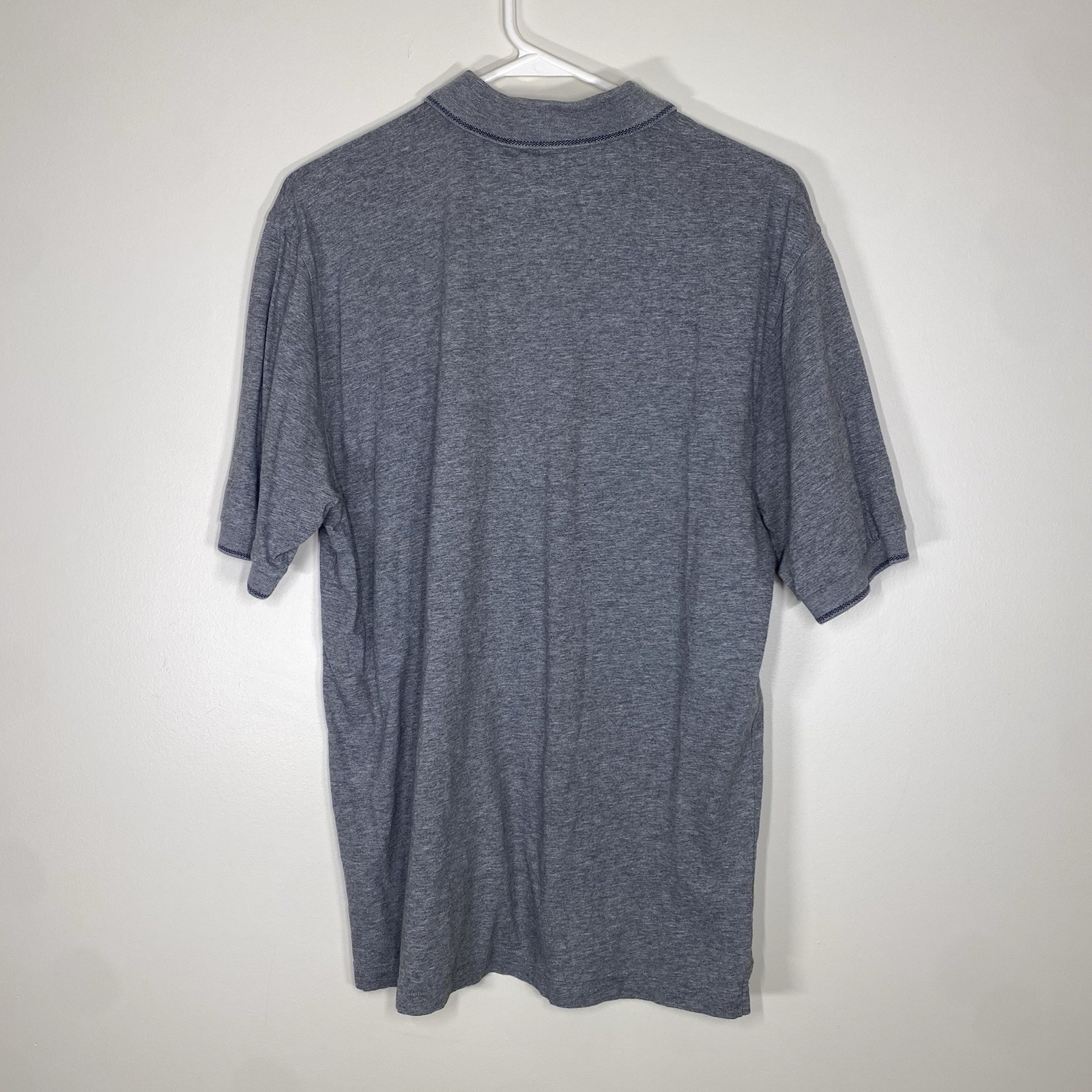 Brooks Brothers Gray Cotton Polo Shirt Mens Large thumbnail 2