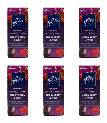 glade touch & fresh Nachfüller Merry Berry & Wine , 6x10ml EAN5000204272796