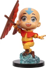 Jazwares Avatar: the Last Airbender Aang - 4-Inch Mini Figure in Kawaii Style in