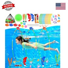 Pool Toys, 34PCS Swim Thru Rings Pool Games, Diving Toys with Diving Rings, U...