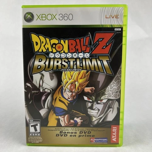 Dragon Ball Z: Burst Limit w/ Bonus DVD (Microsoft Xbox 360, 2008) CIB