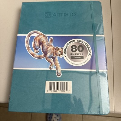 ARTISTO 8.5x11'' Premium Hardcover Sketchbook 80 Sheets 84 lb 125 GSM Acid Free