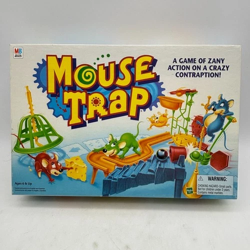 VINTAGE Mouse Trap COMPLETE Milton Bradley 1999 Classic Board Game Kids Family