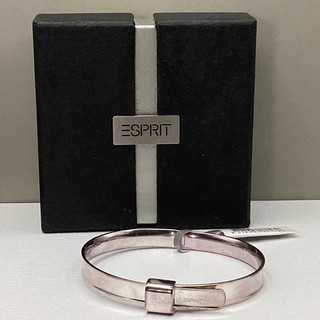 NWT Esprit Stamped 925 Sterling Silver Belt Design Hinged Bangle (J1) NS#8647