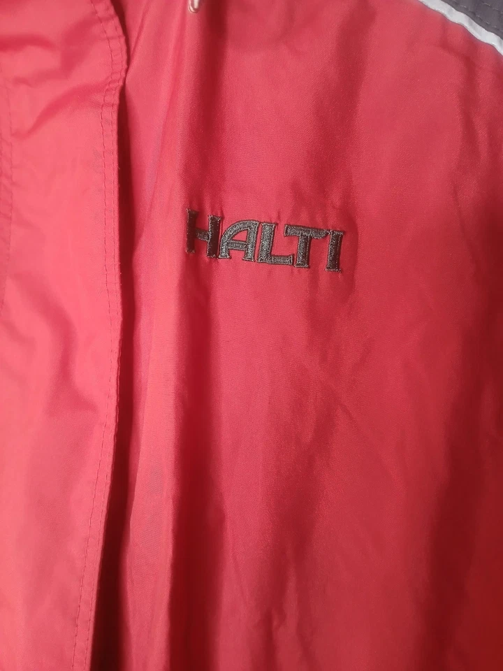 womens Halti Rain Windbreaker Jacket Red Size 12 Drymaxx Waterproof Coat Hooded - Image 3 of 4