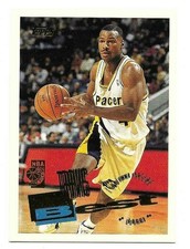 TRAVIS BEST 1995-96 TOPPS ROOKIE CARD NEAR MINT CONDITION