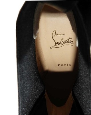 未使用 クリスチャンルブタン POLE CHIC 70 ムートンブーツ 36 Christian Louboutin 70mm Boots Chelsea Marchacroche Block Heel