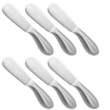 6 Pieces Cheese Spreader Set Stainless Steel Multipurpose Butter Knives