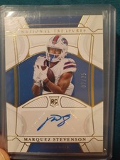 2021 Panini National Treasures Marquez Stevenson #111 07/25