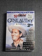 Gene Autry 8 Features 2-DVD Set TV Classic Westerns Full Screen Digitally