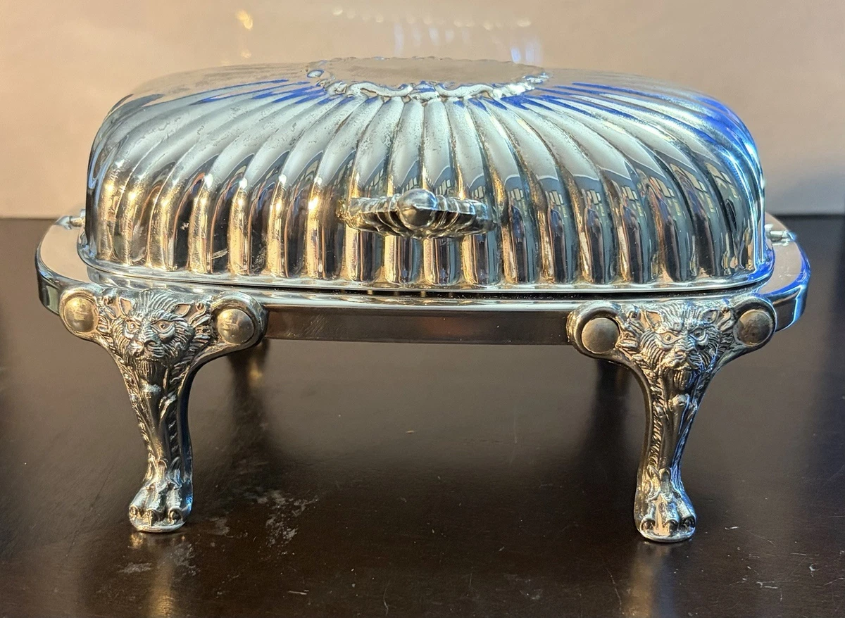 FB Rogers Silver Coin Antique US Silver-Plated Butter Dishes for