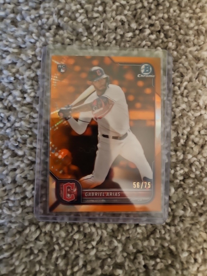 Gabriel Arias 2022 Bowman Chrome Sapphire #7 - Orange /75 (RC)