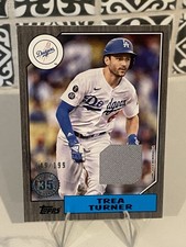 2022 Topps Series 1 1987 Topps Baseball Relics Black 149/199 Trea Turner #87R-TT