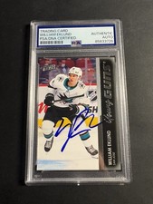 William Eklund Signed Upper Deck Young Guns Rookie Card PSA/DNA Auto Sharks RC. rookie card picture