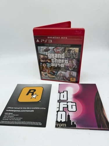 PLAYSTATION 3 - GRAND THEFT AUTO IV: Liberty City GAME cib w/Map PS3