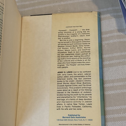 Tales of Our People: Great Stories of the Jew in America 1969 FIRST PRINTING - Picture 5 of 8