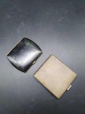 Cigarette Case, Alpacca Hoka Silver