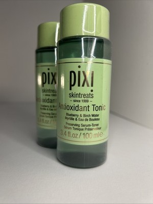 2pk-Pixi Skintreats Antioxidant Tonic 3.4 oz Blueberry Birch Serum Toner New