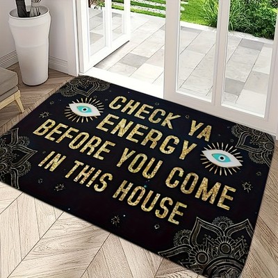 Doormat for Indoor Use with Quick-Drying Features, Reminding Guests to Check T