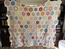 Vintage Handmade Grandmother s Flower Garden ...