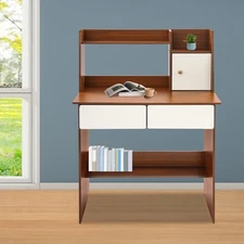 Kids Study Table Study Desk with 2 Drawers  Modern Desk For Bedroom MDF 80cm