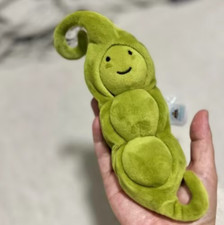 Jellycat Pea Plush Toy: Vivacious Stuffed Vegetable Rare New With Tags Soft