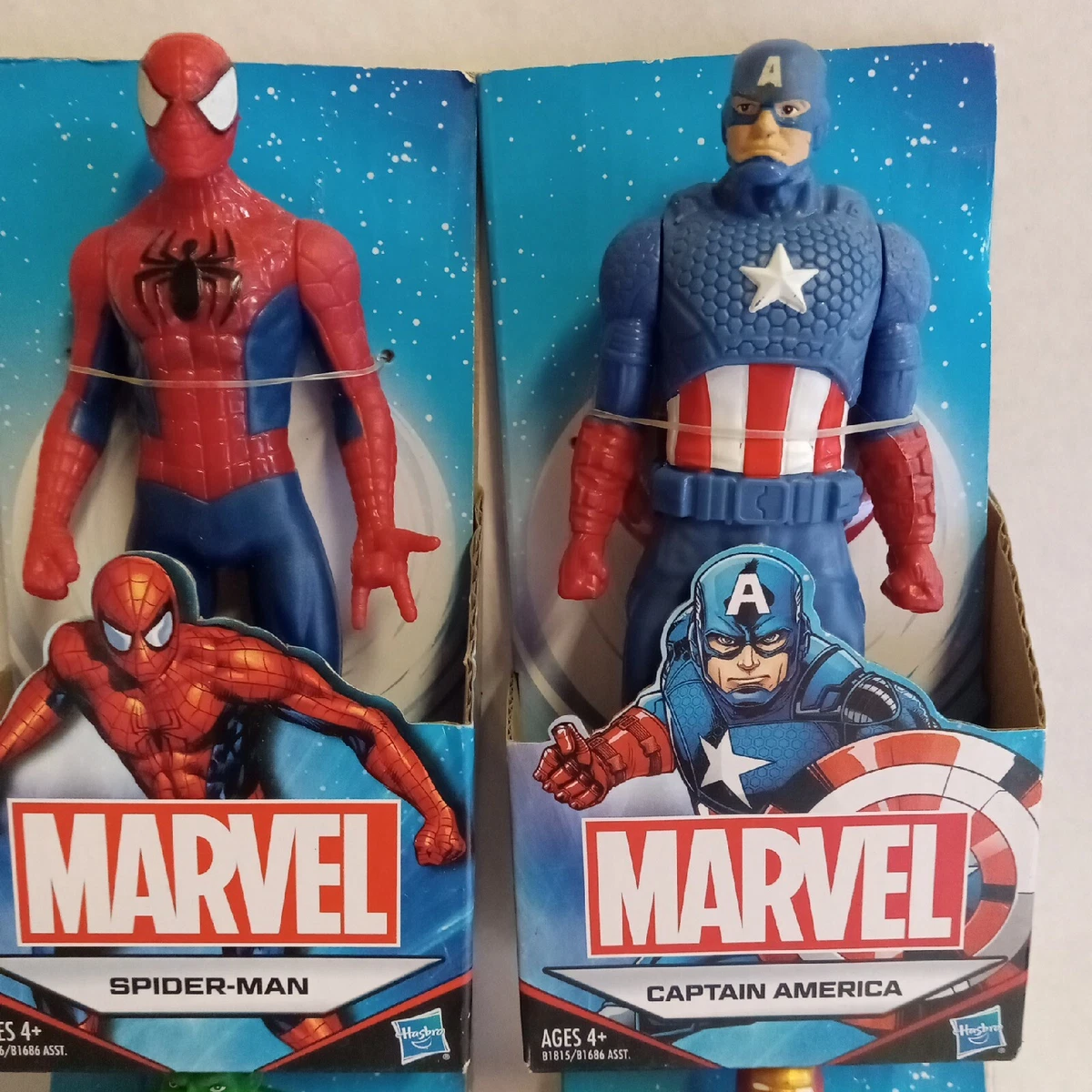 2 Marvel Captain America Hulk Action Figure by Hasbro