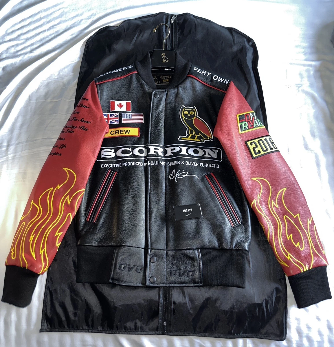 ovo varsity jacket Scorpion Tour Crew Rare ( Size S) | eBay