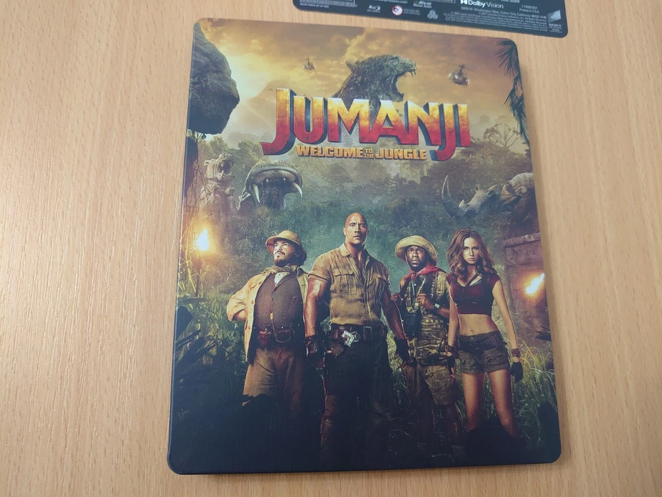 Jumanji: Welcome to the Jungle 4K UHD Blu-ray SteelBook US import RARE OOP. - Image 3 of 4