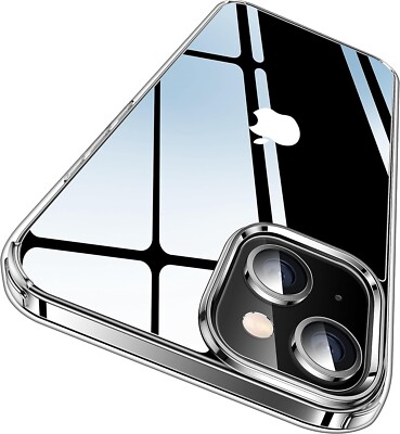 Casekoo Crystal Clear Case Compatible with iPhone 13 Case 2021, blu