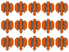 5 Sets Ruthless Standard 100 Micron Dart Flights - Ships w/ Tracking - Orange