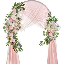Wedding Arch Flowers, Artificial Flowers for Decoration, 2pcs Blush pink