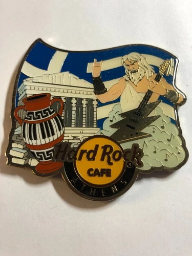 Hard Rock Cafe ATHENS - GREEK GOD ZEUS # Country  Flag Logo Alternative Magnet