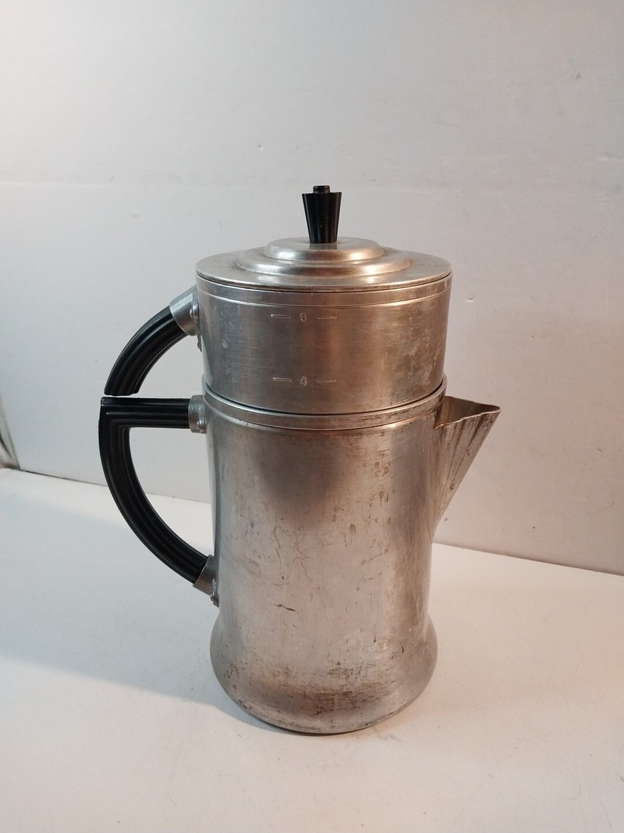 Wear ever No 3116　アルミパーコレーター Vintage Wear-Ever #3116 Aluminum Copper Handles Coffee Pot